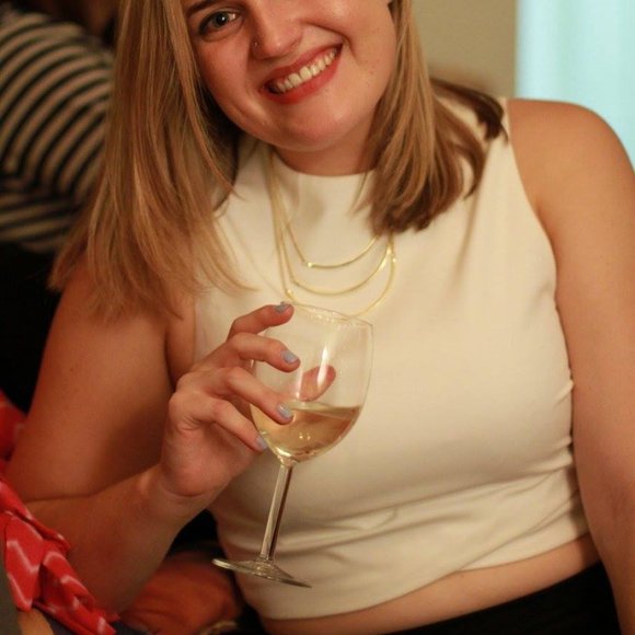 TopShop White crop top with gold zipper in back - Picture 5 of 5